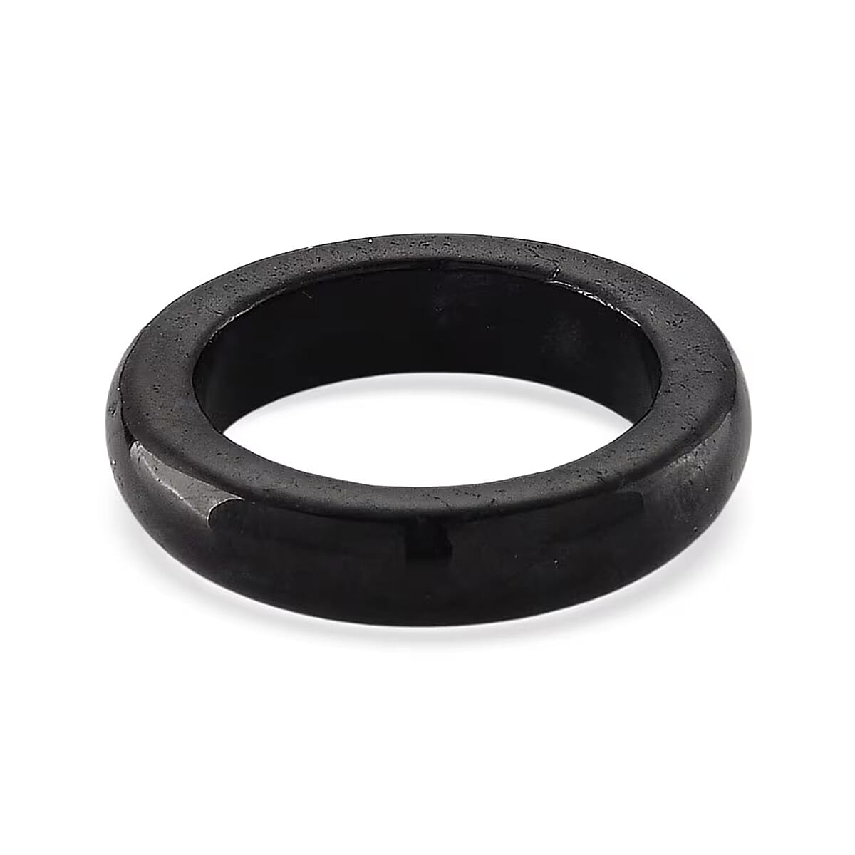 Lab Grown Diamond G-H SI and Black Jade (D) 16.65 ctw Band Ring in Rhodium Over Sterling Silver (Size 7.0) image number 7
