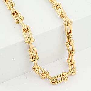 Minimalist Link Necklace (20 Inches) in ION Plated YG Stainless Steel