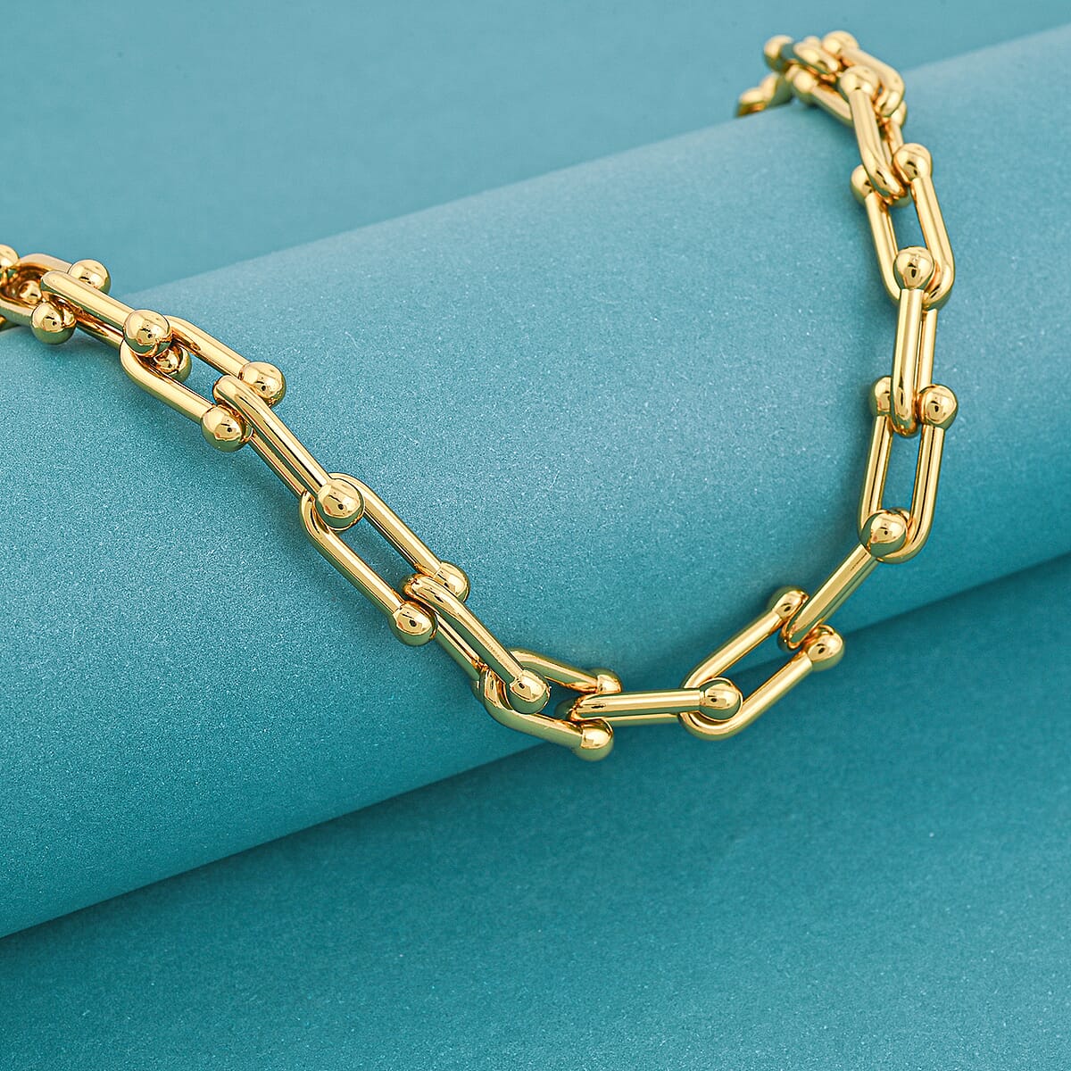 Minimalist Link Necklace (20 Inches) in ION Plated YG Stainless Steel image number 1