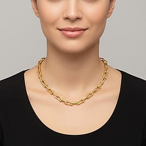 Minimalist Link Necklace (20 Inches) in ION Plated YG Stainless Steel