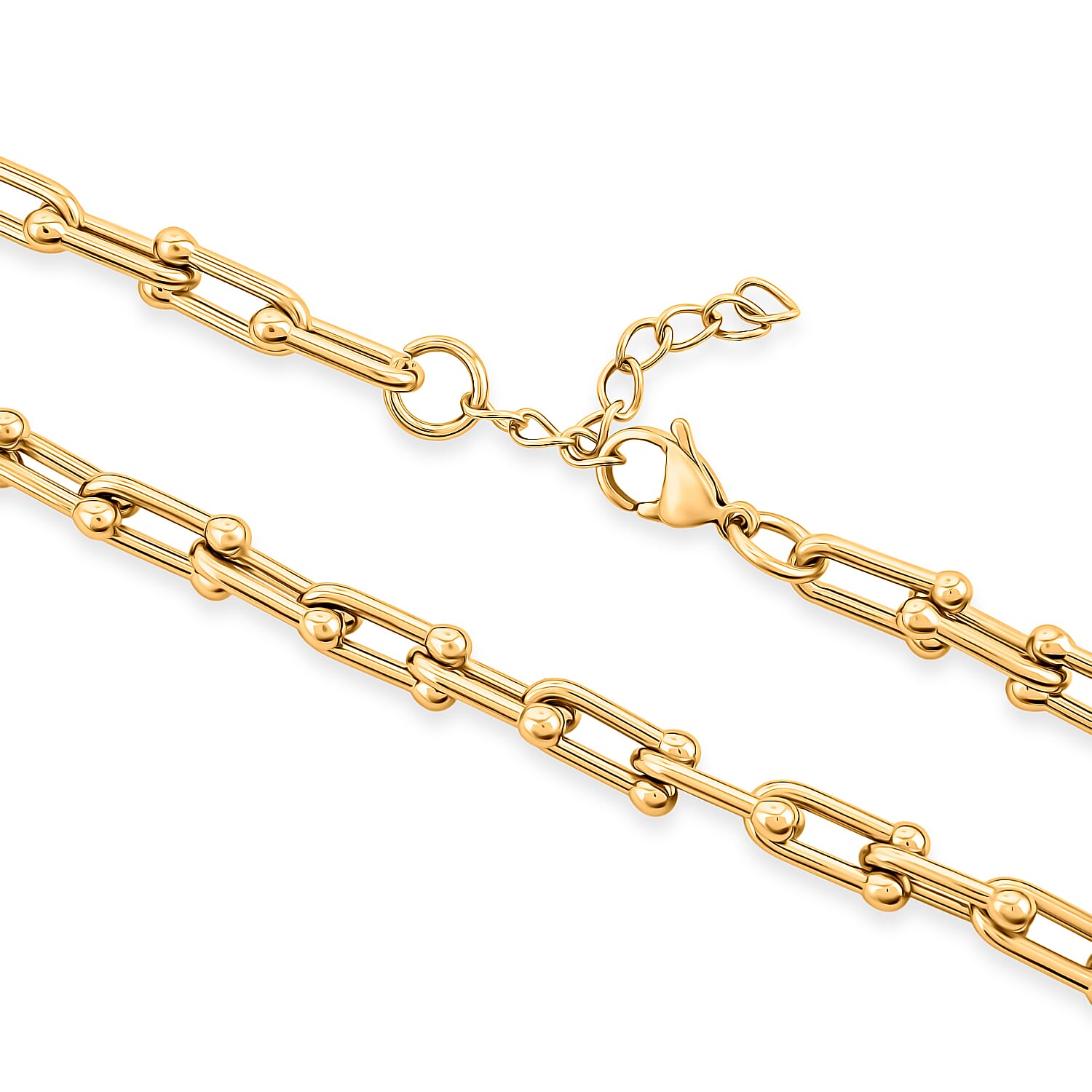 Minimalist Link Necklace (20 Inches) in ION Plated YG Stainless Steel