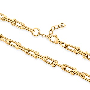 Minimalist Link Necklace (20 Inches) in ION Plated YG Stainless Steel