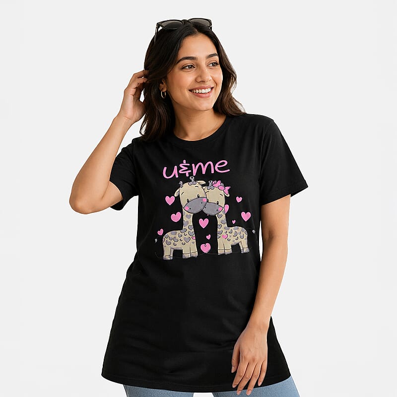Amanda Paige Sleep Shirt Giraffe -One Size Fits Most