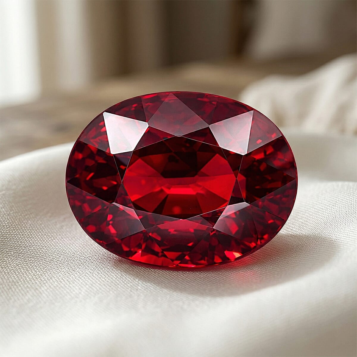 Chairman Vault Collection Certified and Appraised AAAA Ruby (Ovl 9x7 mm) 3.11 ctw image number 1