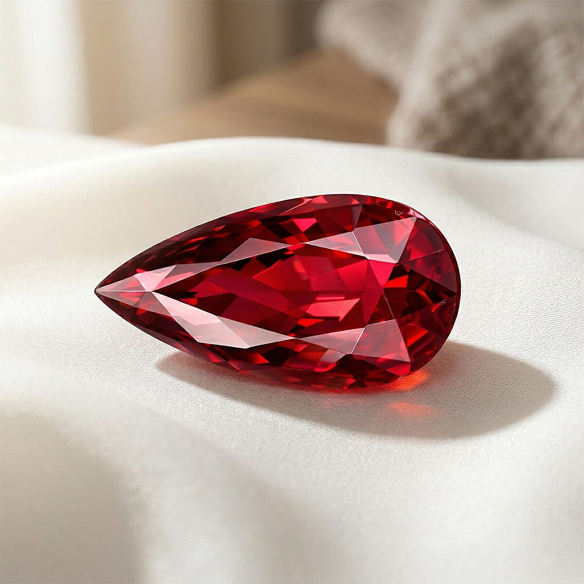Chairman Vault Collection Certified and Appraised AAAA Ruby (Pear 12x5.5 mm) 2.13 ctw image number 1