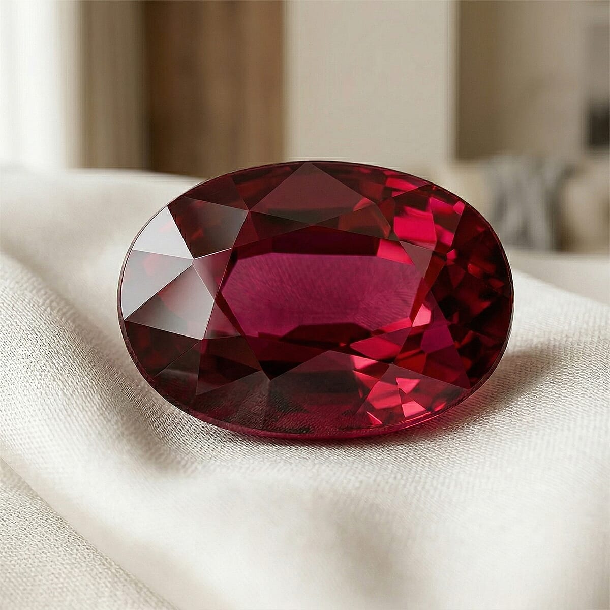 Chairman Vault Collection Certified and Appraised AAAA Ruby (Cush 8.5x6 mm) 2.24 ctw image number 1