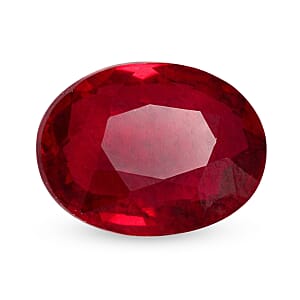 Chairman Vault Collection Certified and Appraised AAAA Ruby (Ovl 8x6 mm) 1.55 ctw