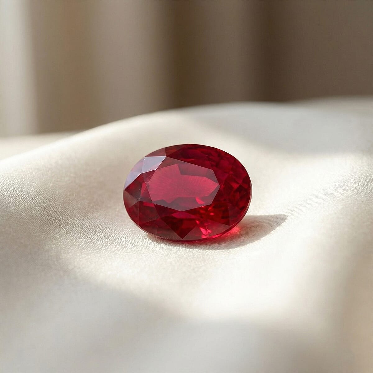 Chairman Vault Collection Certified and Appraised AAAA Ruby (Ovl 8x6 mm) 1.55 ctw image number 1