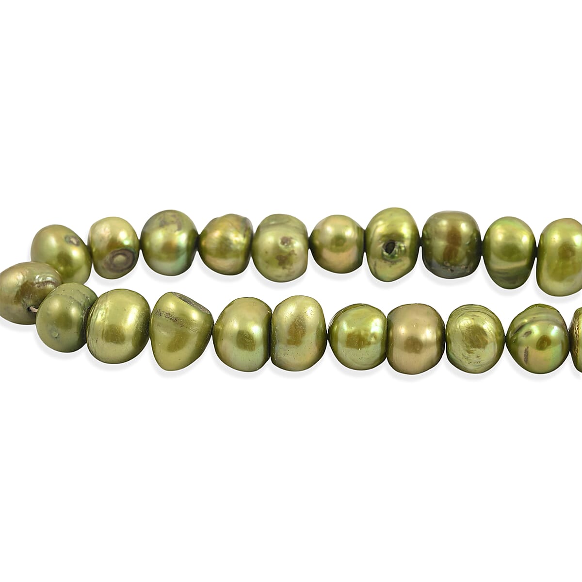 Elongated Green Pearl (D) Necklace (18 Inches) image number 3