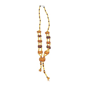 Baltic Amber Beaded Necklace in Sterling Silver (22 Inches)
