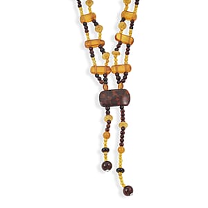 Baltic Amber Beaded Necklace in Sterling Silver (24 Inches)