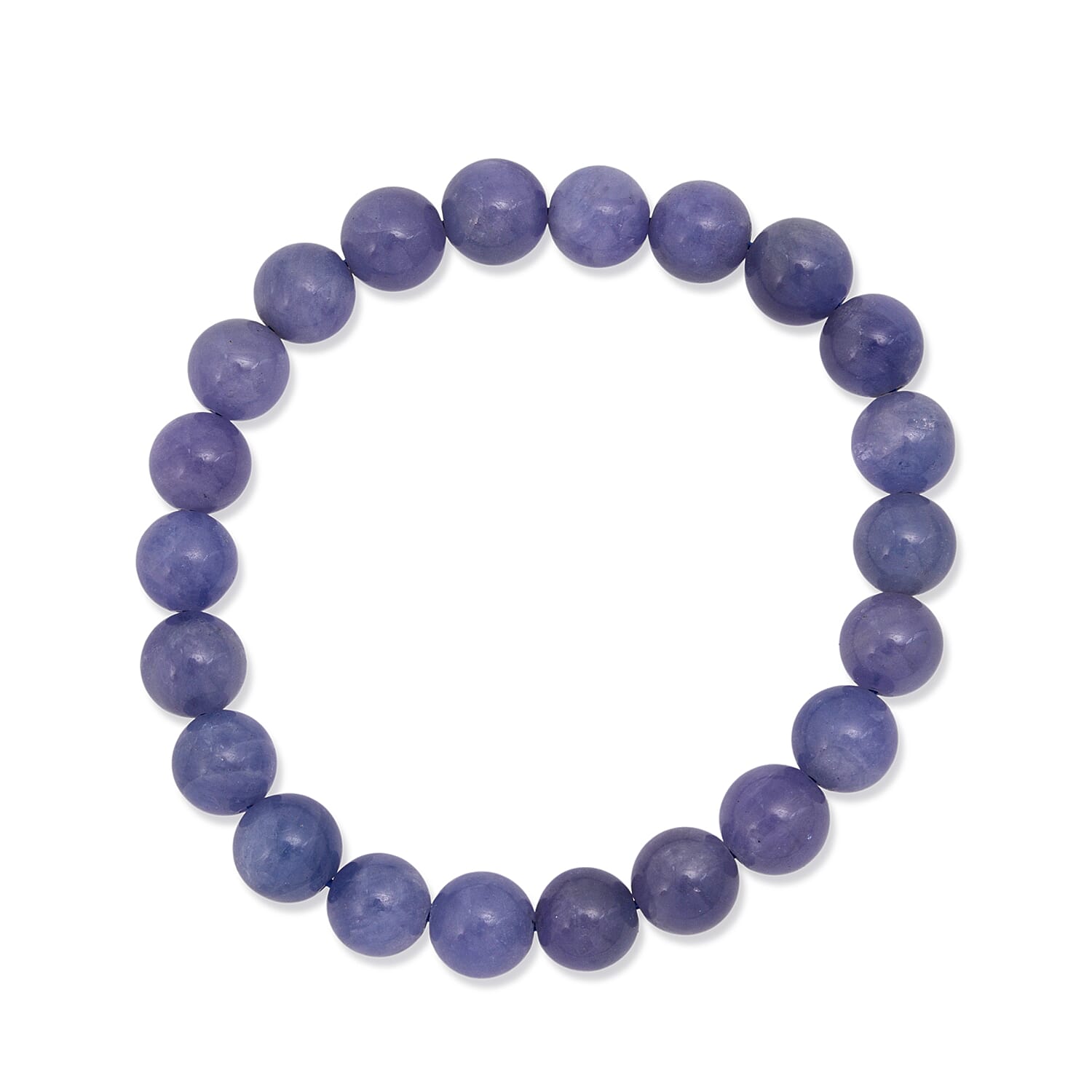 Tanzanite 120.00 ctw Beaded Stretch Bracelet