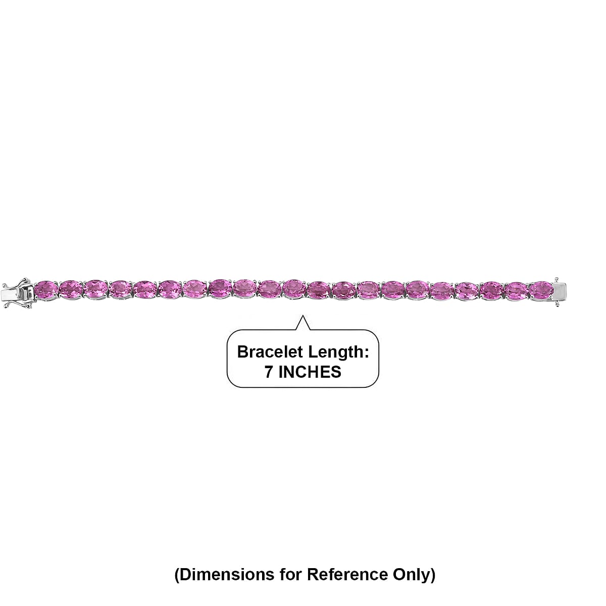 EverTrue African Lilac Quartz (Triplet) 31.10 ctw Bracelet in Platinum Bond (7.25 In) image number 4