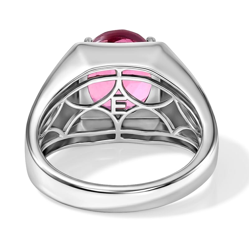 EverTrue Patroke Quartz (Triplet) 5.80 ctw Men's Ring in Platinum Bond (Size 10.0)