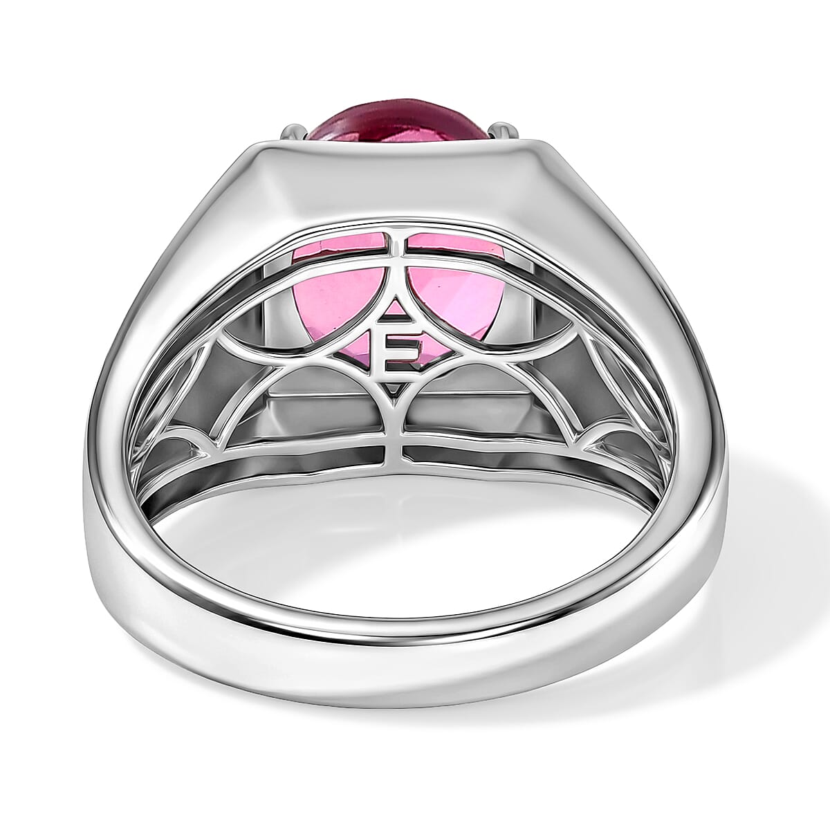 EverTrue Patroke Quartz (Triplet) 5.80 ctw Men's Ring in Platinum Bond (Size 11.0) image number 4