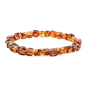 Baltic Amber Beaded Stretch Bracelet
