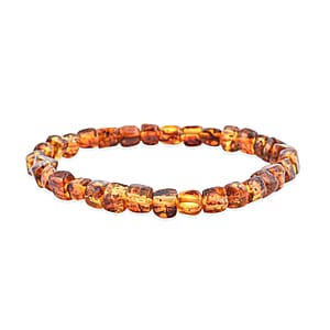 Baltic Amber Beaded Stretch Bracelet