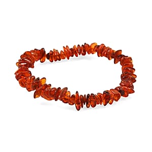 Baltic Amber Beaded Stretch Bracelet