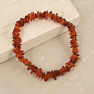 Baltic Amber Beaded Stretch Bracelet