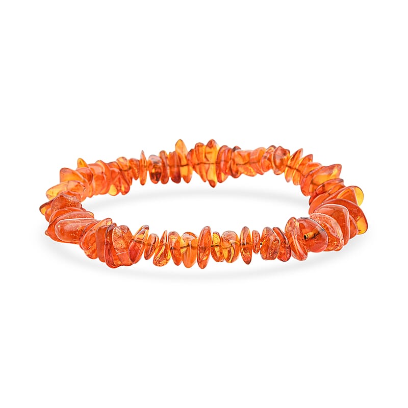 Baltic Golden Amber Chips Bracelet