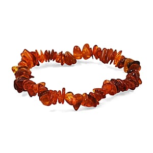 Baltic Amber Beaded Stretch Bracelet