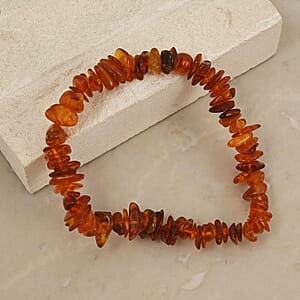 Baltic Amber Beaded Stretch Bracelet