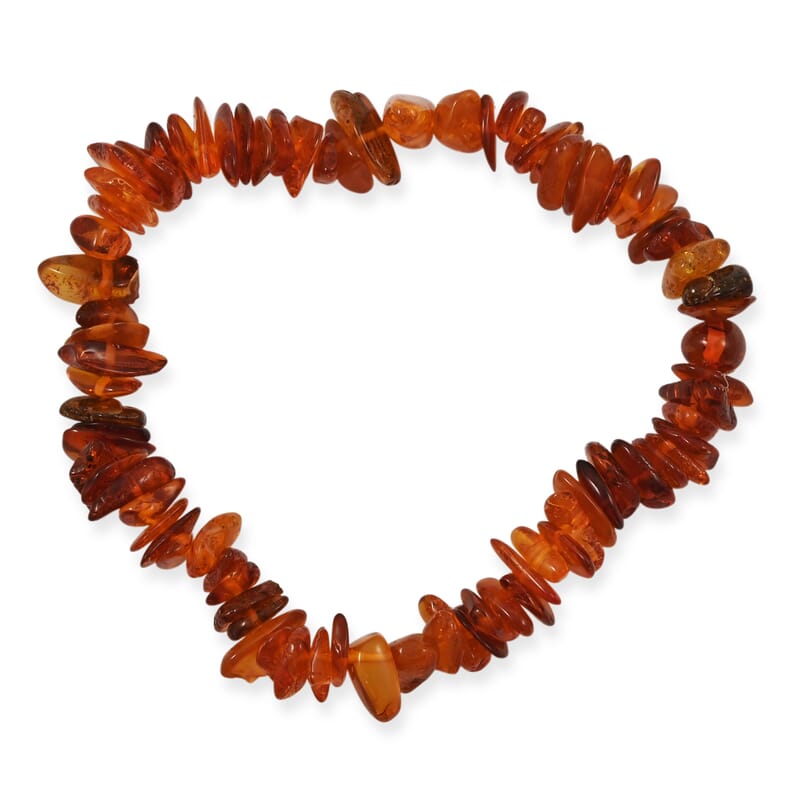 Baltic Amber Beaded Stretch Bracelet