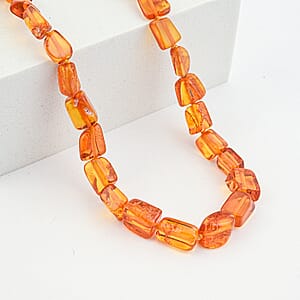  Baltic Amber Beaded Necklace (20 Inches) 83.80 ctw