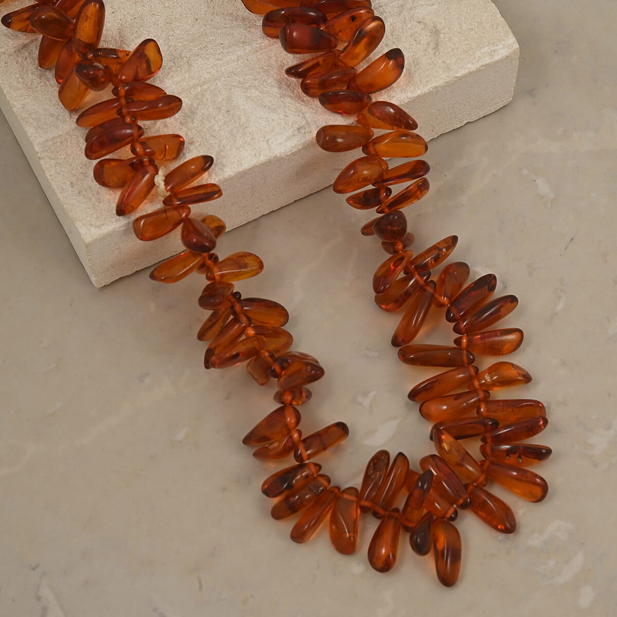 Baltic Amber Beaded Necklace (26 Inches) image number 1