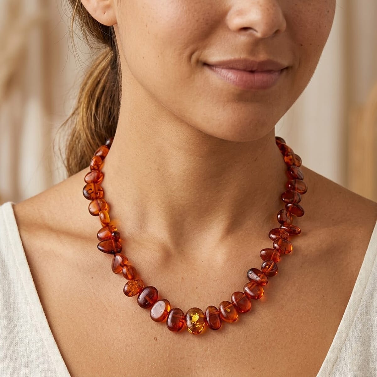 Baltic Amber Necklace (27 Inches) image number 2
