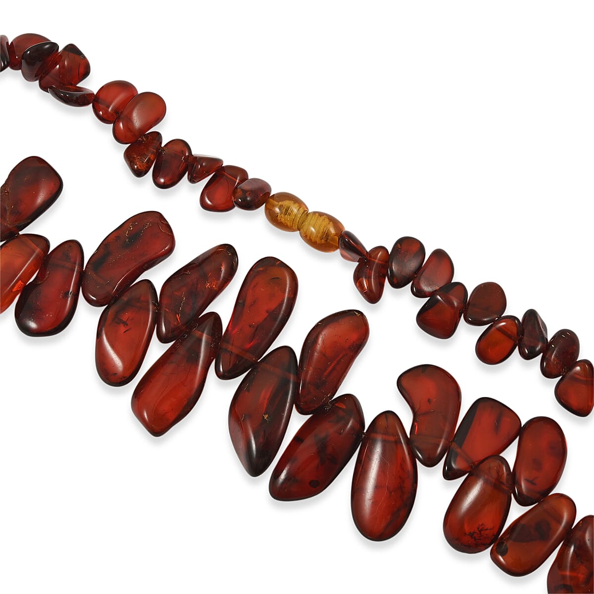 Cherry Amber Fancy Necklace (27 Inches) image number 3