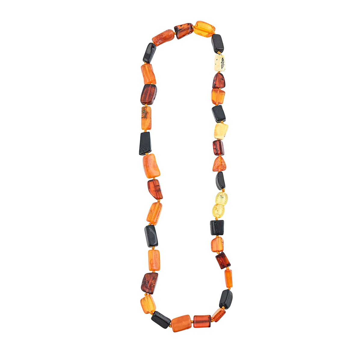 Mixed Amber Beaded Necklace (16 Inches) image number 3