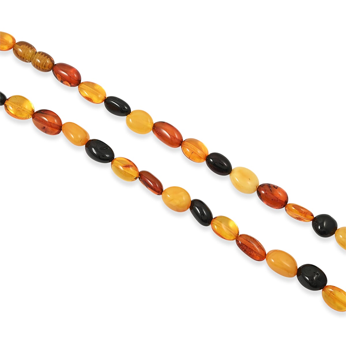 Mixed Amber Beaded Necklace (22 Inches) image number 3
