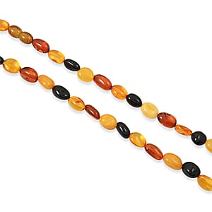 Mixed Amber Beaded Necklace (22 Inches)