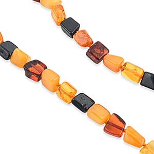 Mixed Amber Beaded Necklace (22 Inches)