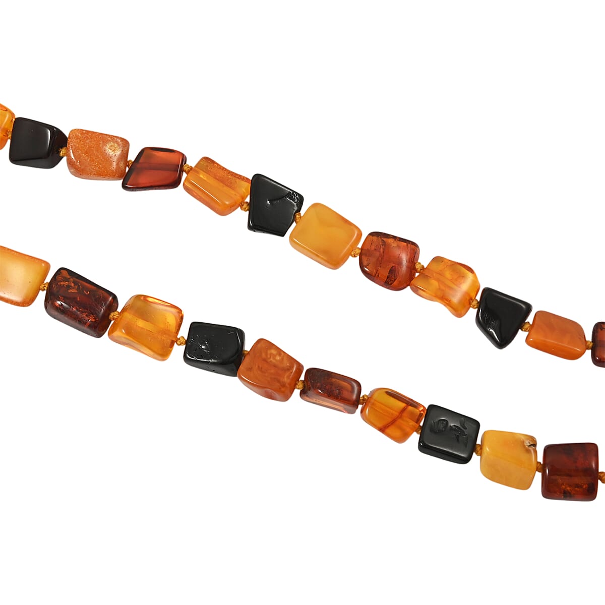 Mixed Amber Beaded Necklace (23 Inches) image number 3