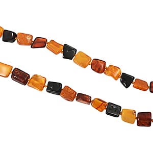 Mixed Amber Beaded Necklace (23 Inches)