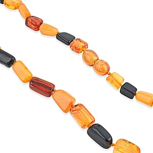 Mixed Amber Beaded Necklace (26 Inches)
