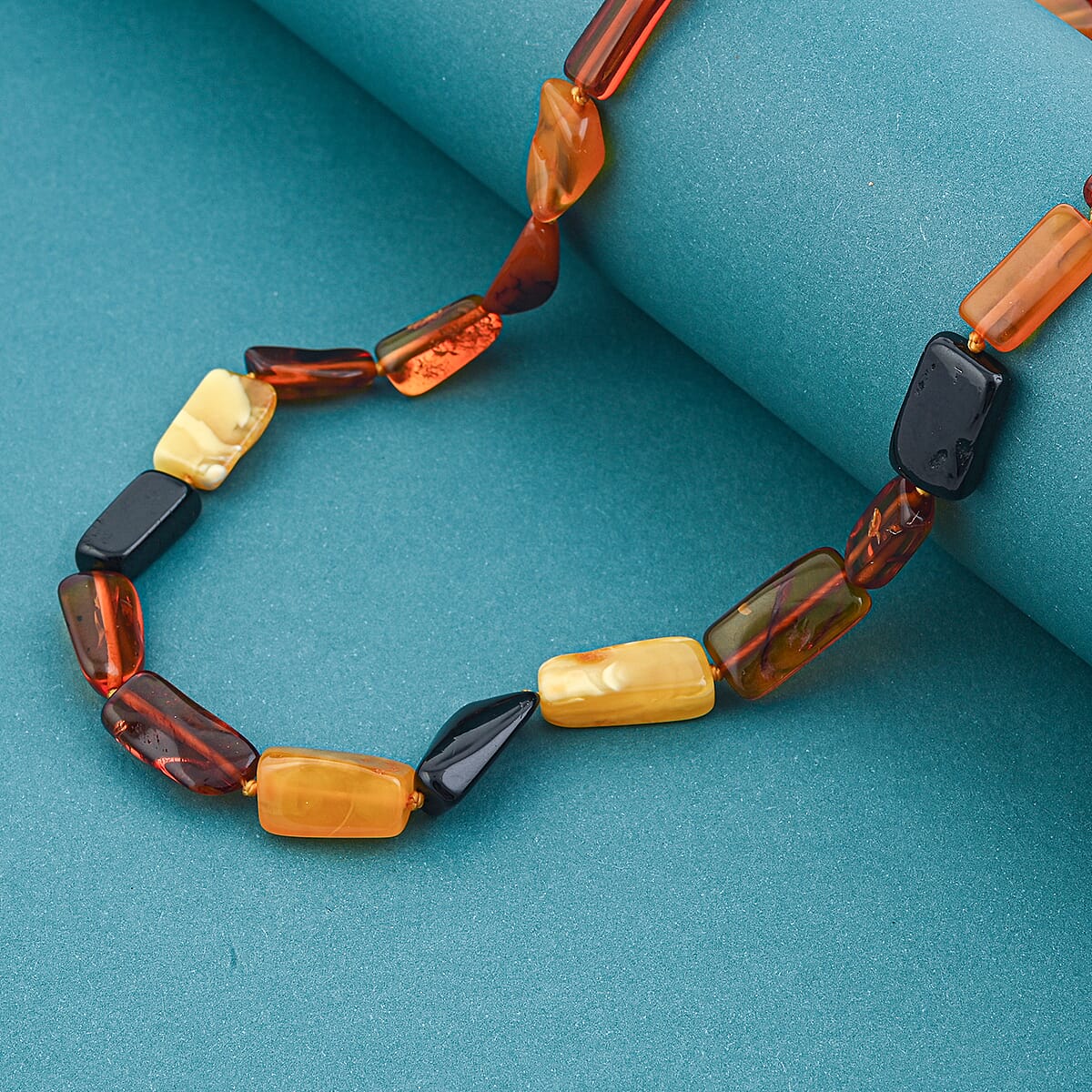Mixed Amber Beaded Necklace (26 Inches) image number 1
