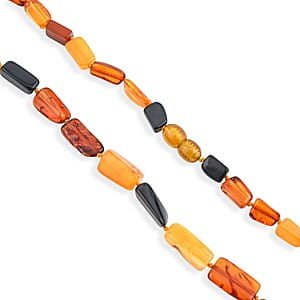Mixed Amber Beaded Necklace (26 Inches)
