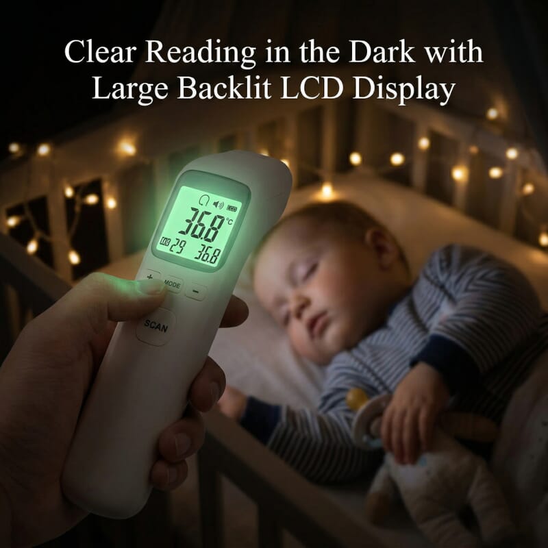 Closeout No Contact Thermometer - White
