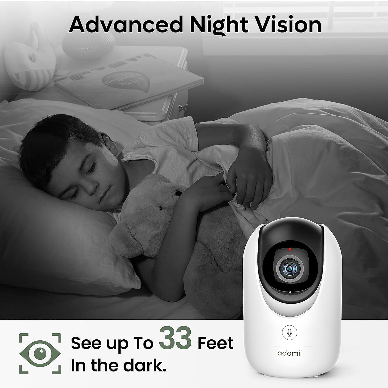 Closeout Adomii 2K Indoor Security Camera