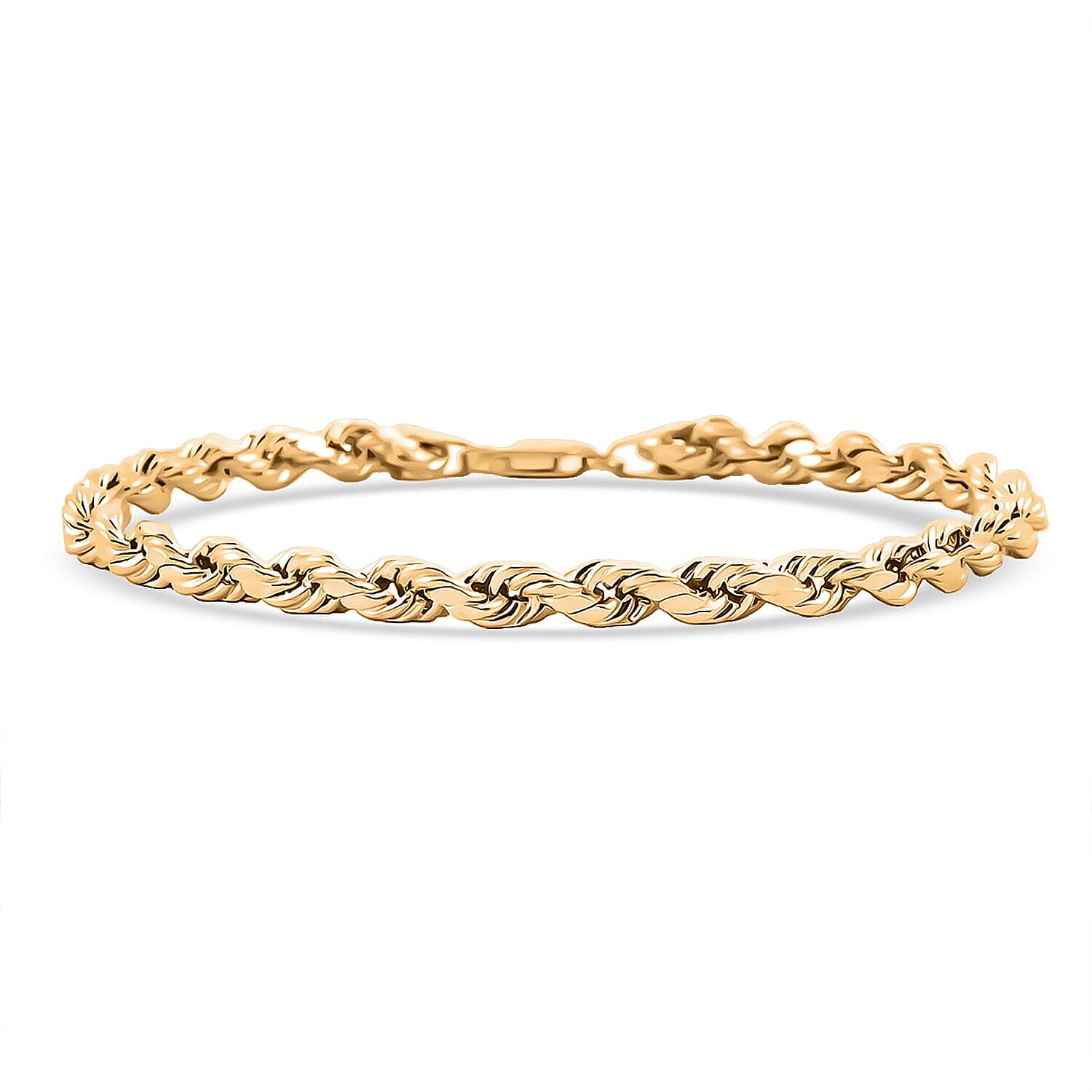 4mm Rope Chain Bracelet in 10K Yellow Gold (8.00 In) 2.8 Grams