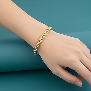 4mm Rope Chain Bracelet in 10K Yellow Gold (8.00 In) 2.8 Grams
