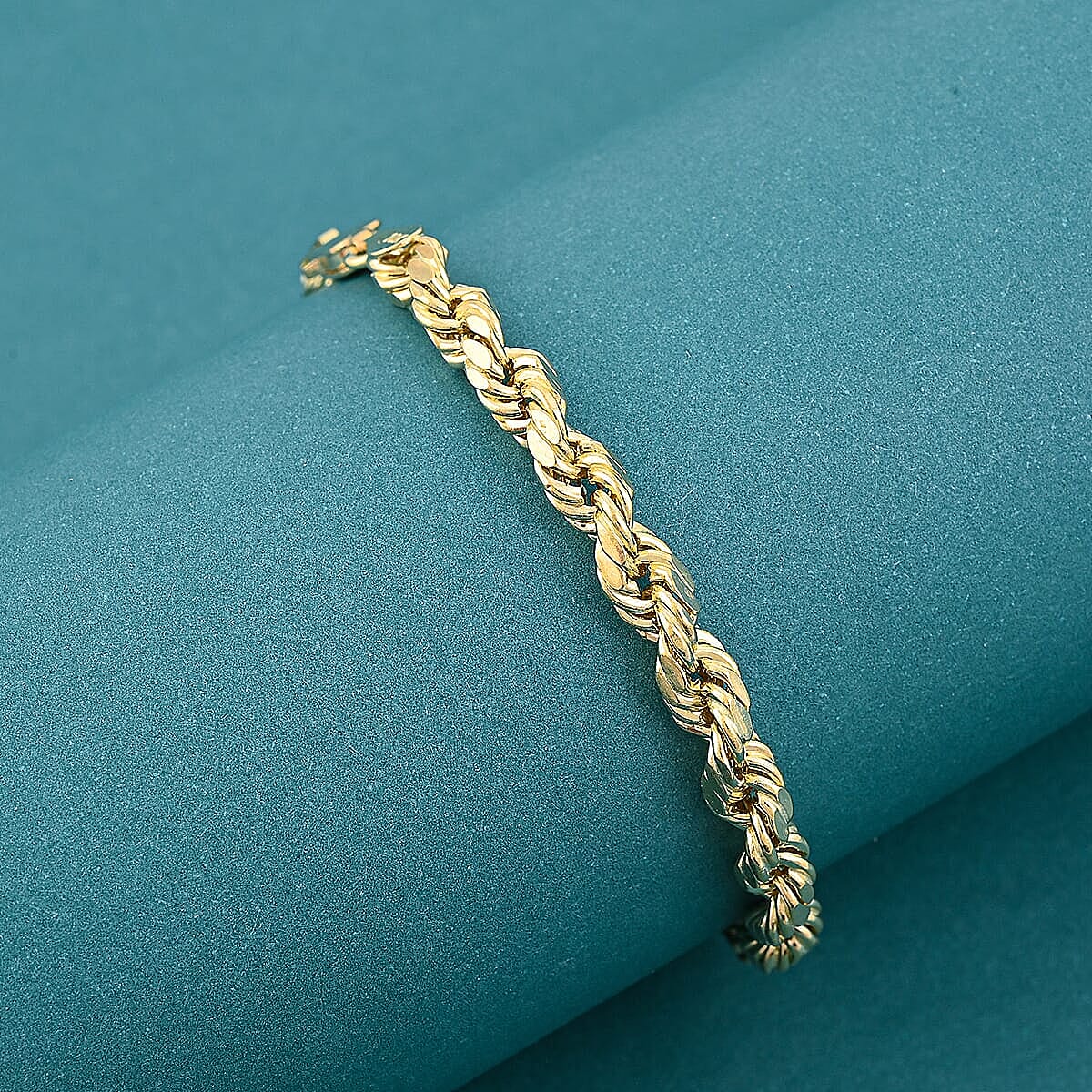 4mm Rope Chain Bracelet in 10K Yellow Gold (8.00 In) 2.8 Grams