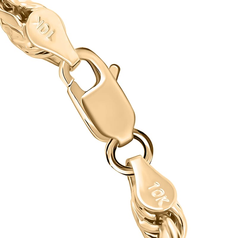 4mm Rope Chain Bracelet in 10K Yellow Gold (8.00 In) 2.8 Grams