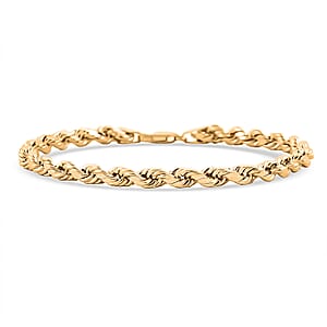 4mm Rope Chain Bracelet in 10K Yellow Gold (8.50 In) 2.9 Grams