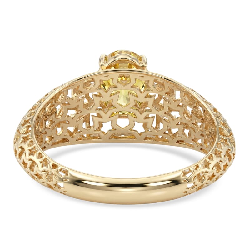 GP Celestial Dream Collection AAAA Yellow Sapphire and Blue Sapphire 1.00 ctw Ring in 10K Yellow Gold (Size 6.0)