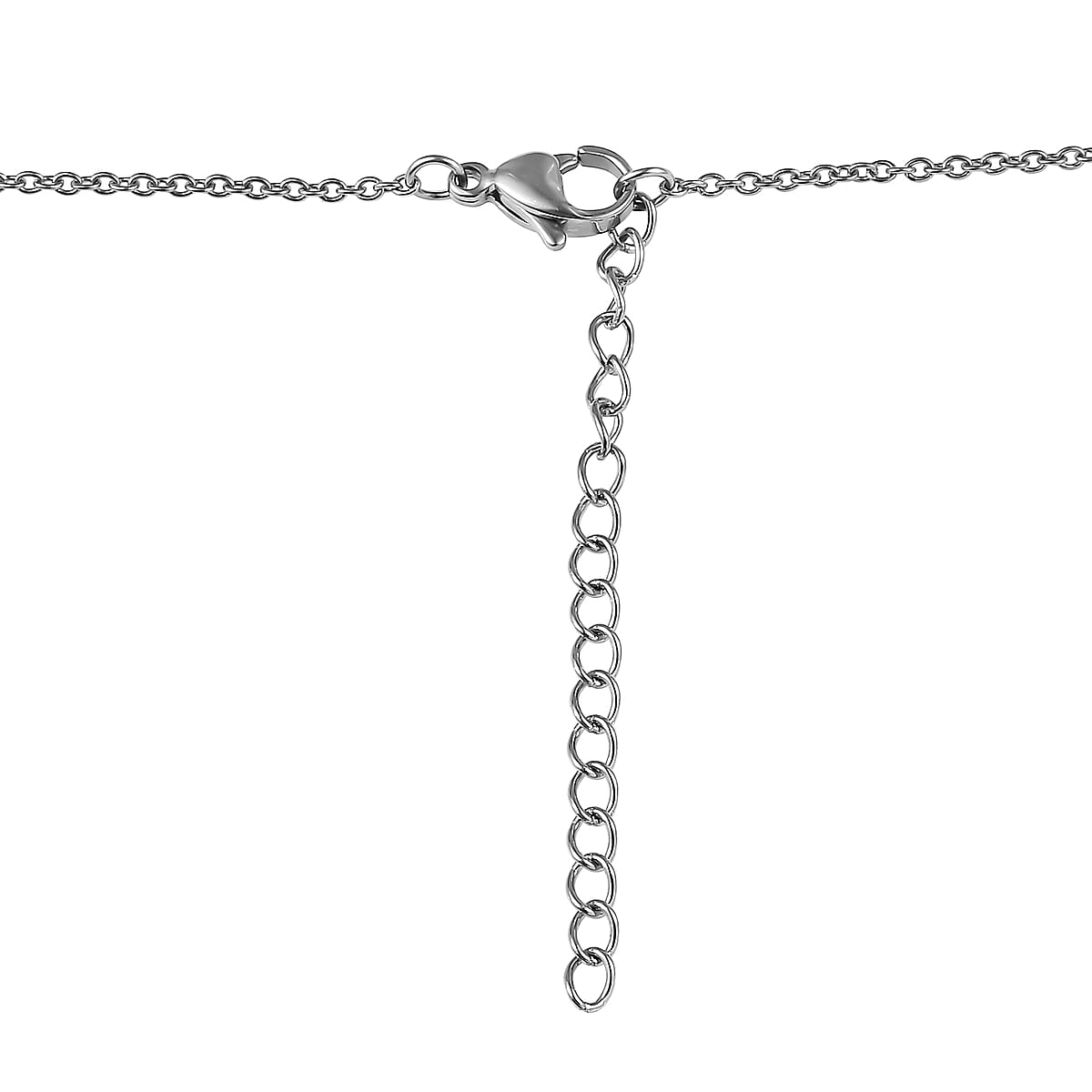 EverTrue Premium Norwegian Thulite 16.10 ctw Squash Blossoms Necklace in Platinum Bond 18-20 Inches image number 3