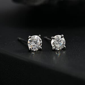 EverTrue Moissanite 0.90 ctw Earrings in Stainless Steel